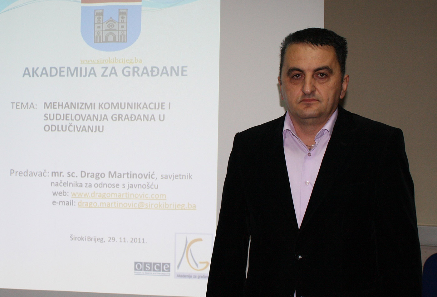 U tijelima gradske uprave - dr. sc. Drago Martinović